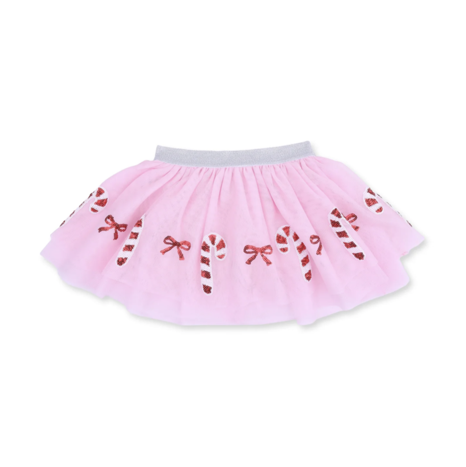 Angel Dear Angel Dear Candy Canes Tutu Skirt With Bike Shorts