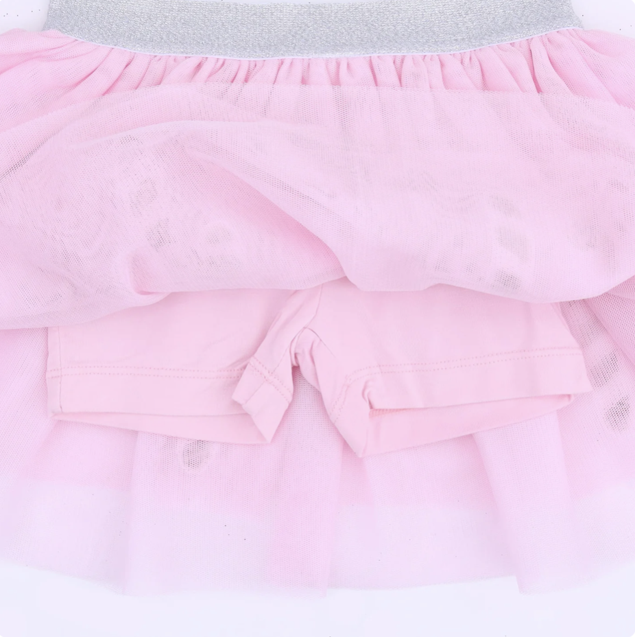 Angel Dear Angel Dear Candy Canes Tutu Skirt With Bike Shorts