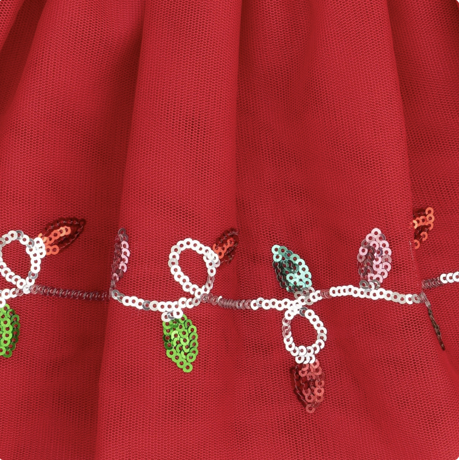 Angel Dear Angel Dear Christmas Lights Merry Tutu Skirt With Bike Shorts