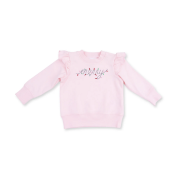 Angel Dear Angel Dear Christmas Lights Merry Ruffle Sweatshirt