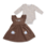 Angel Dear Angel Dear Hazel Floral Pinafore Dress And Long Sleeve Bodysuit Set