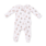 Angel Dear Angel Dear Christmas Teddy Bears Pink 2 Way Ruffle Back Zipper Footie
