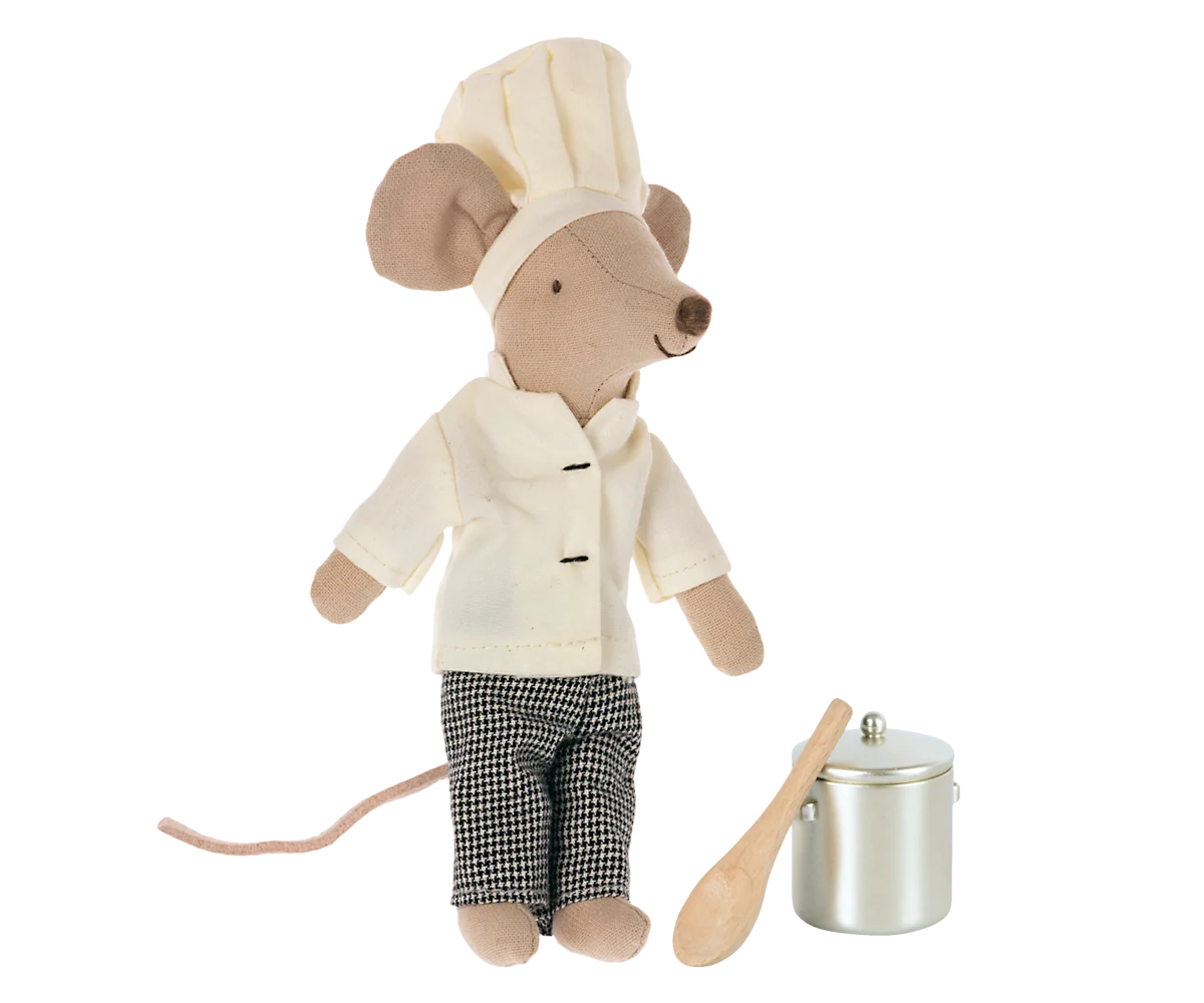 maileg Chef mouse w. soup pot and spoon, Big brother