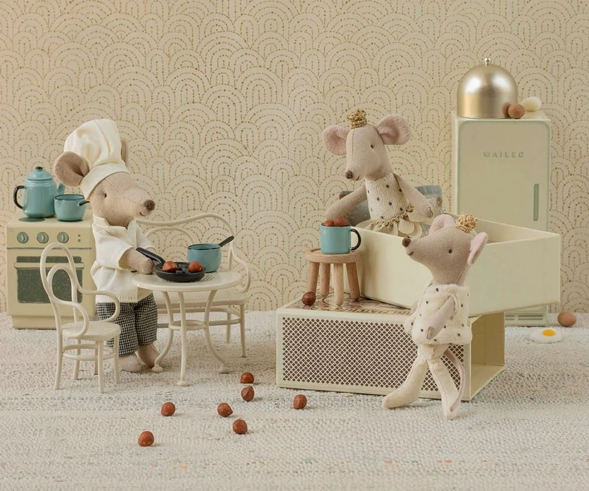 maileg Royal twin mice, Little sister and brother in matchbox