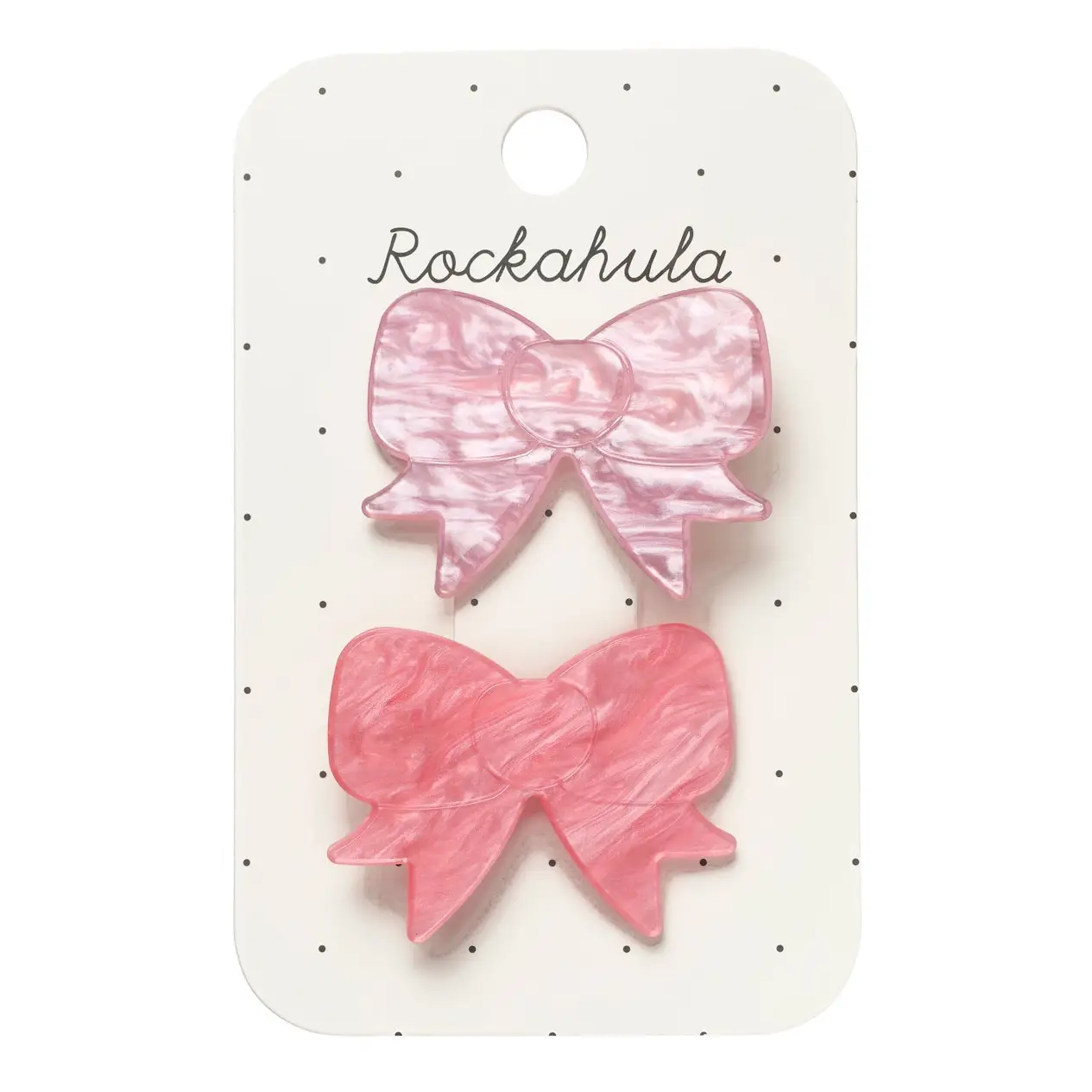Rockahula Rockahula Pretty in Pink Acetate Bow Clips