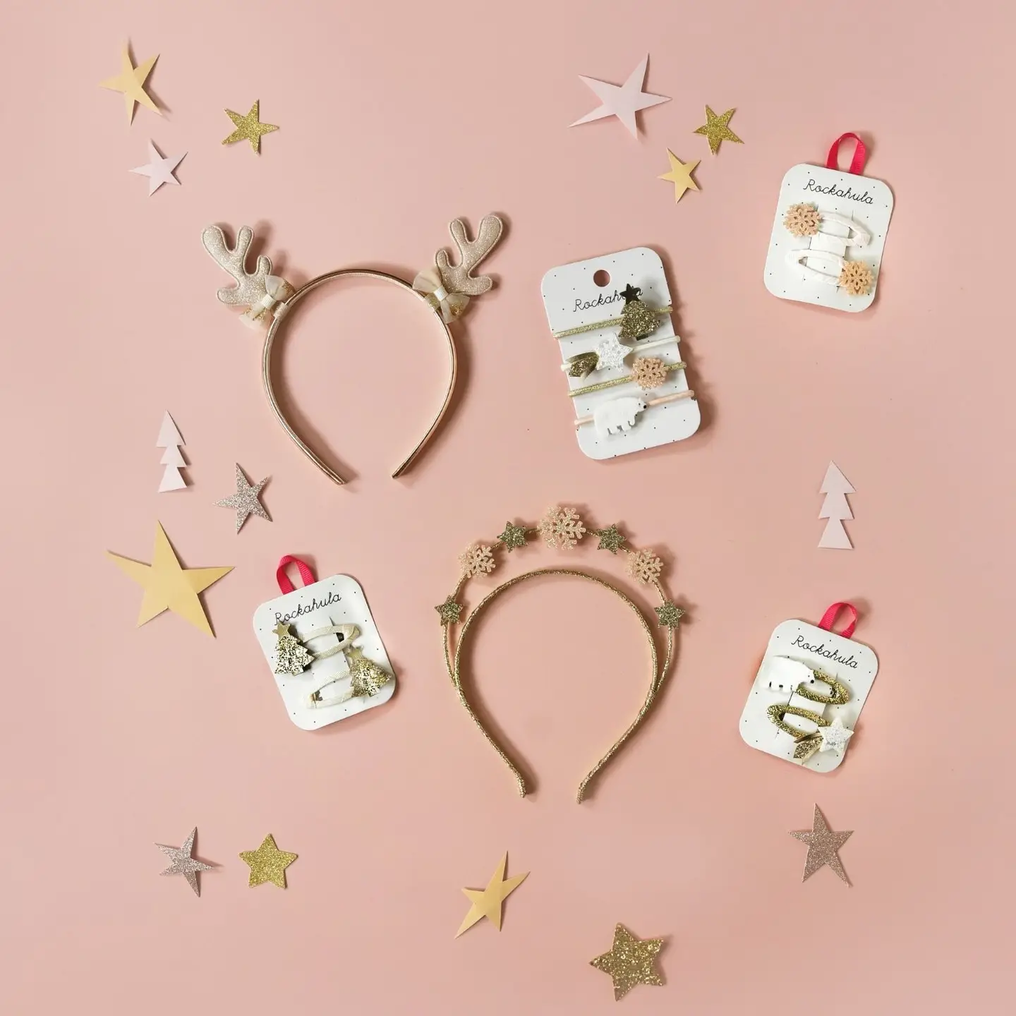 Rockahula Rockahula Shimmer Snowflake Clips