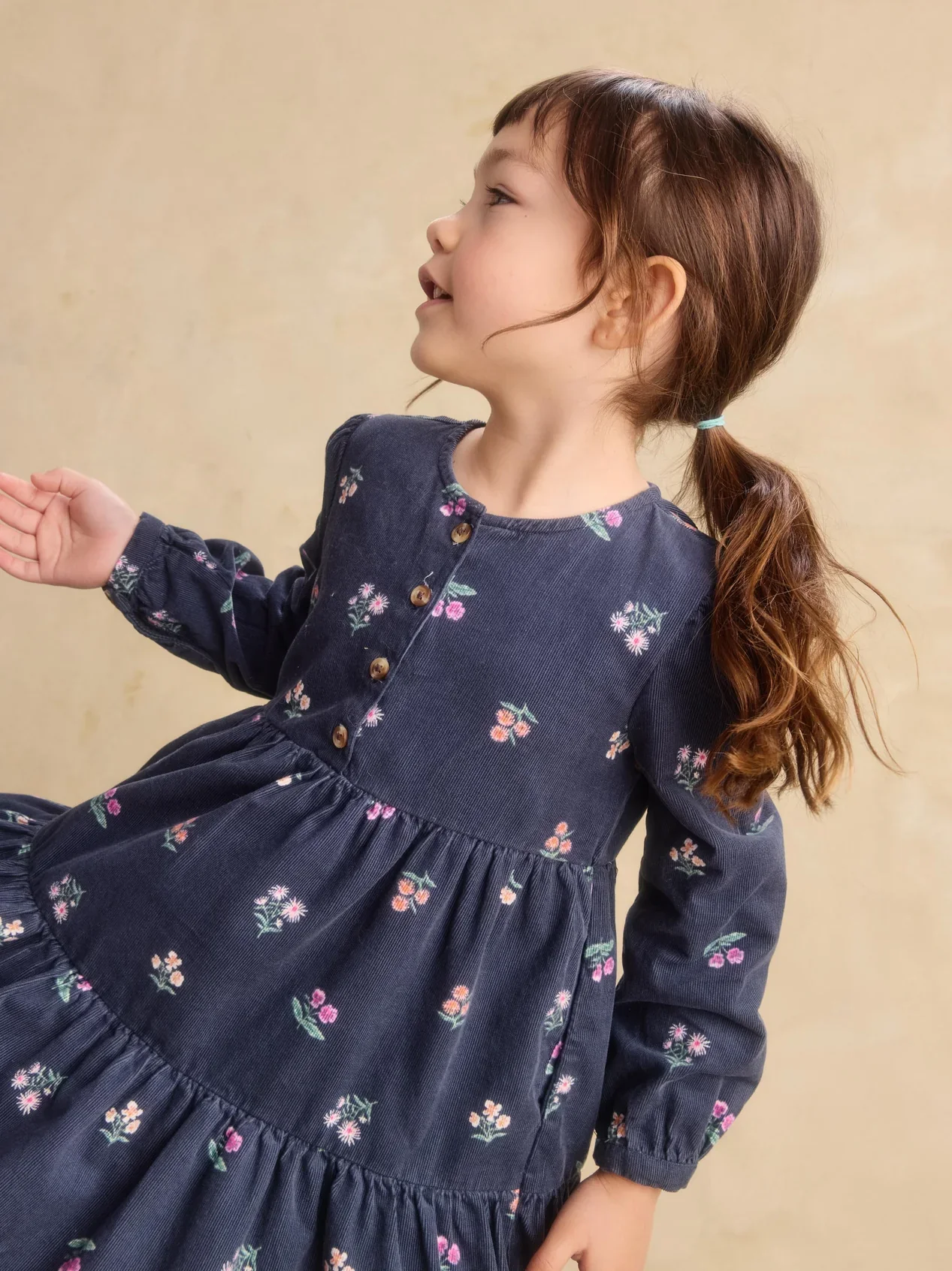 Tea Collection Tea Corduroy Henley Shirtdress