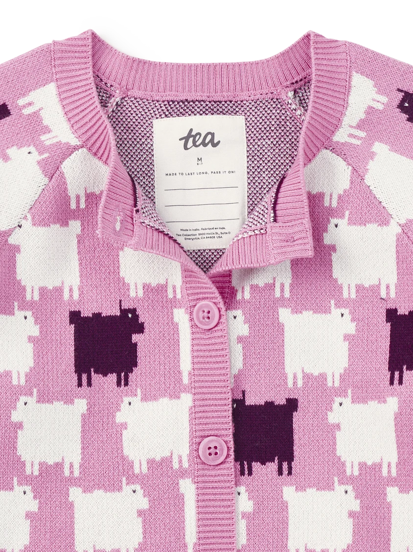 Tea Collection Tea Baa, Baa Black Sheep Cardigan