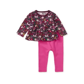 Tea Collection Tea Peplum Two Piece Baby Set