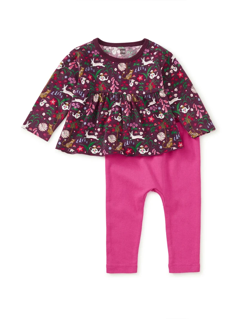 Tea Collection Tea Peplum Two Piece Baby Set