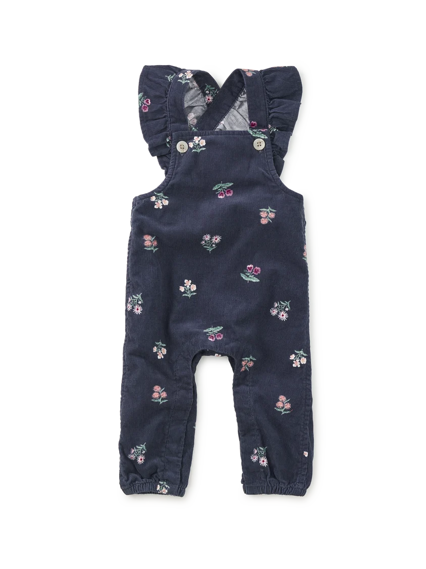 Tea Collection Tea Corduroy Ruffle Baby Overalls