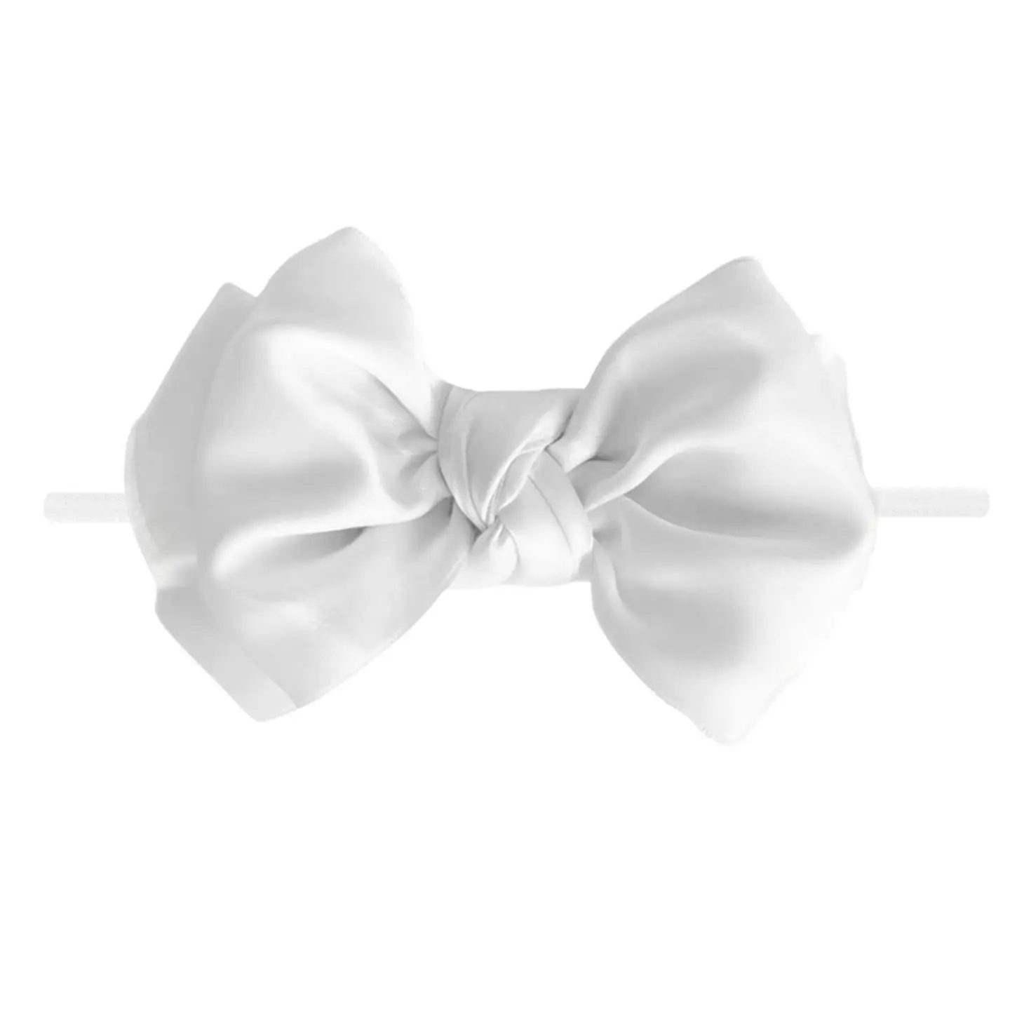 Baby Bling Bows Baby Bling Satin Fab® Skinny Headband -white