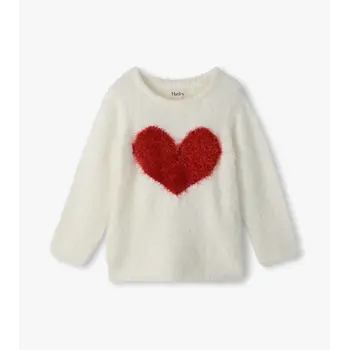 Hatley Hatley Red Heart Everywhere Sweater