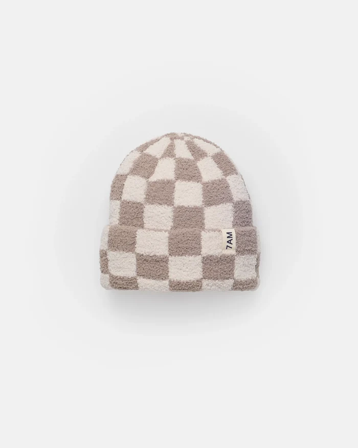 7AM 7AM Beanie - Checkers Fuzzy
