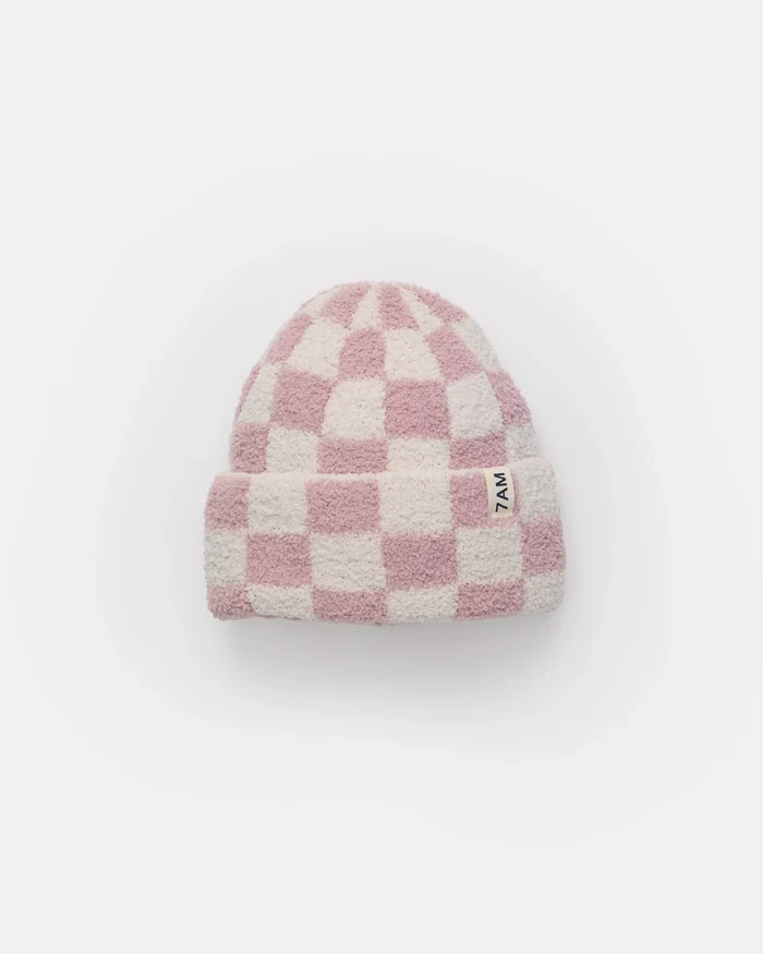 7AM 7AM Beanie - Checkers Fuzzy