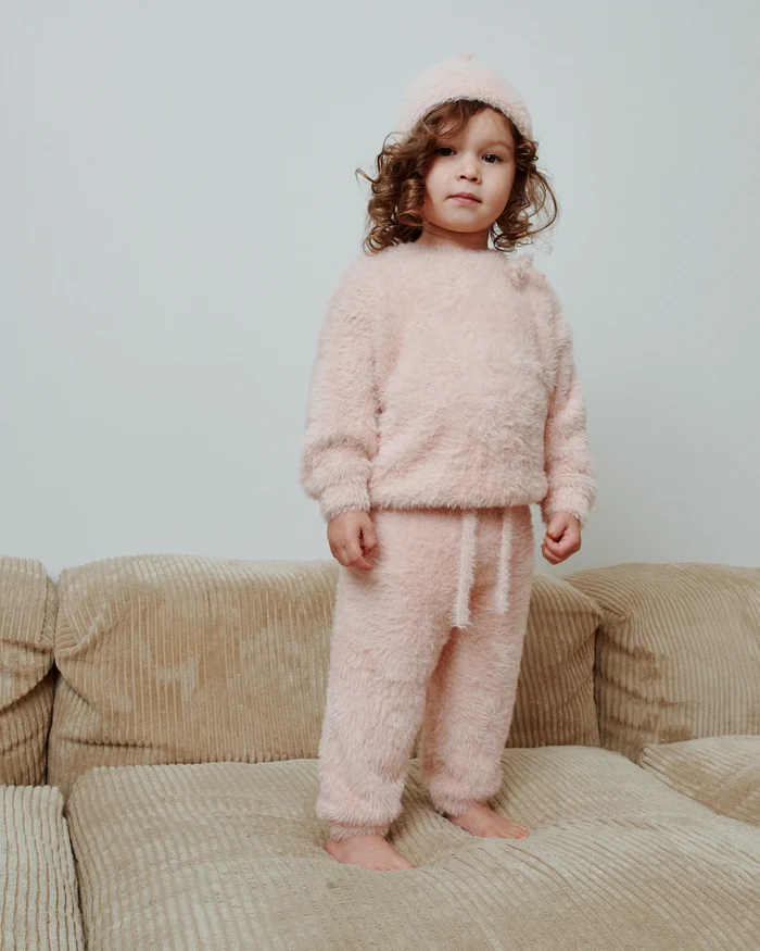 7AM 7AM Boxy Sweater Bow - Furry
