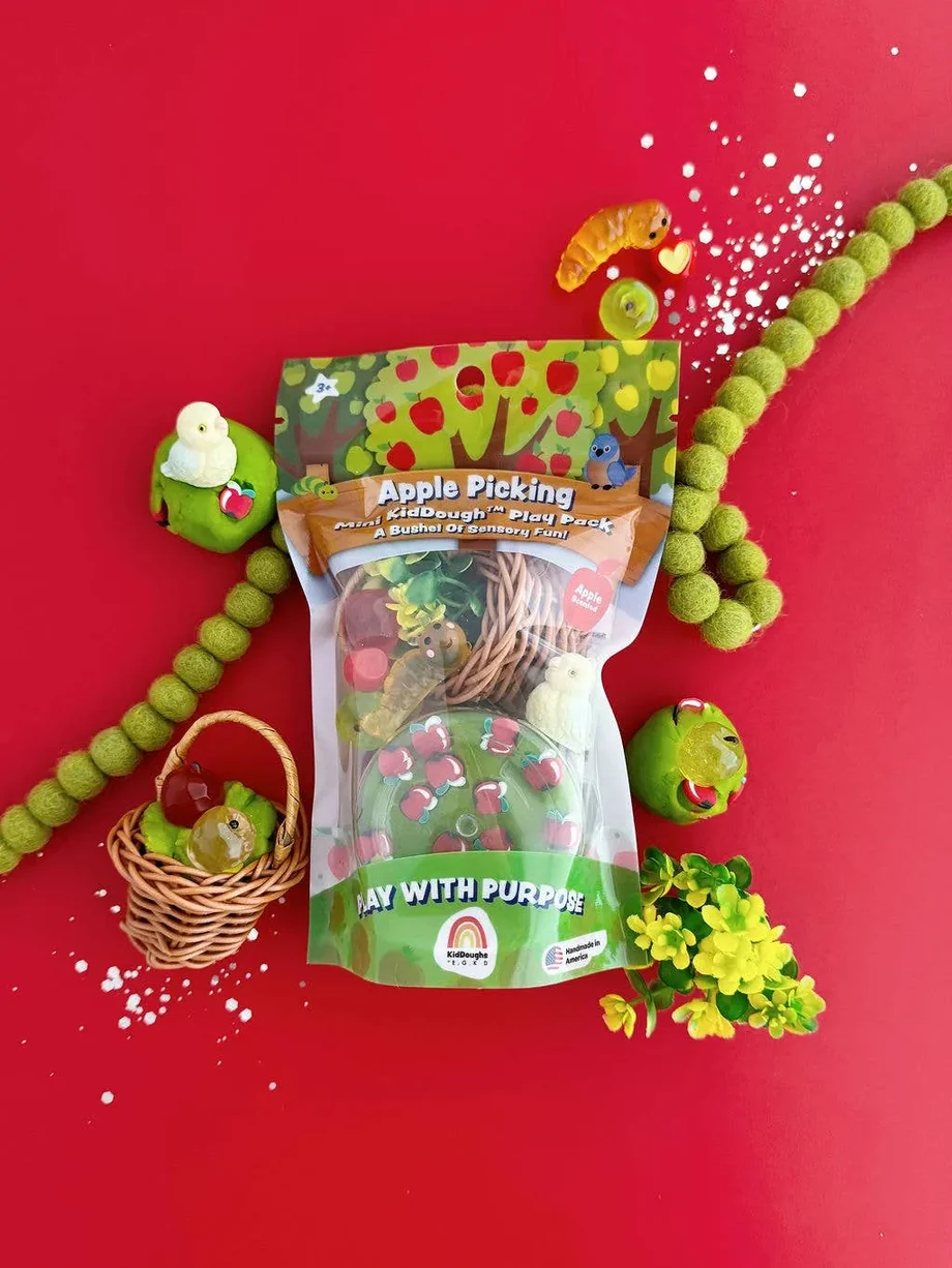 Earth Grown KidDoughs Apple Picking Mini KidDough Play Pack