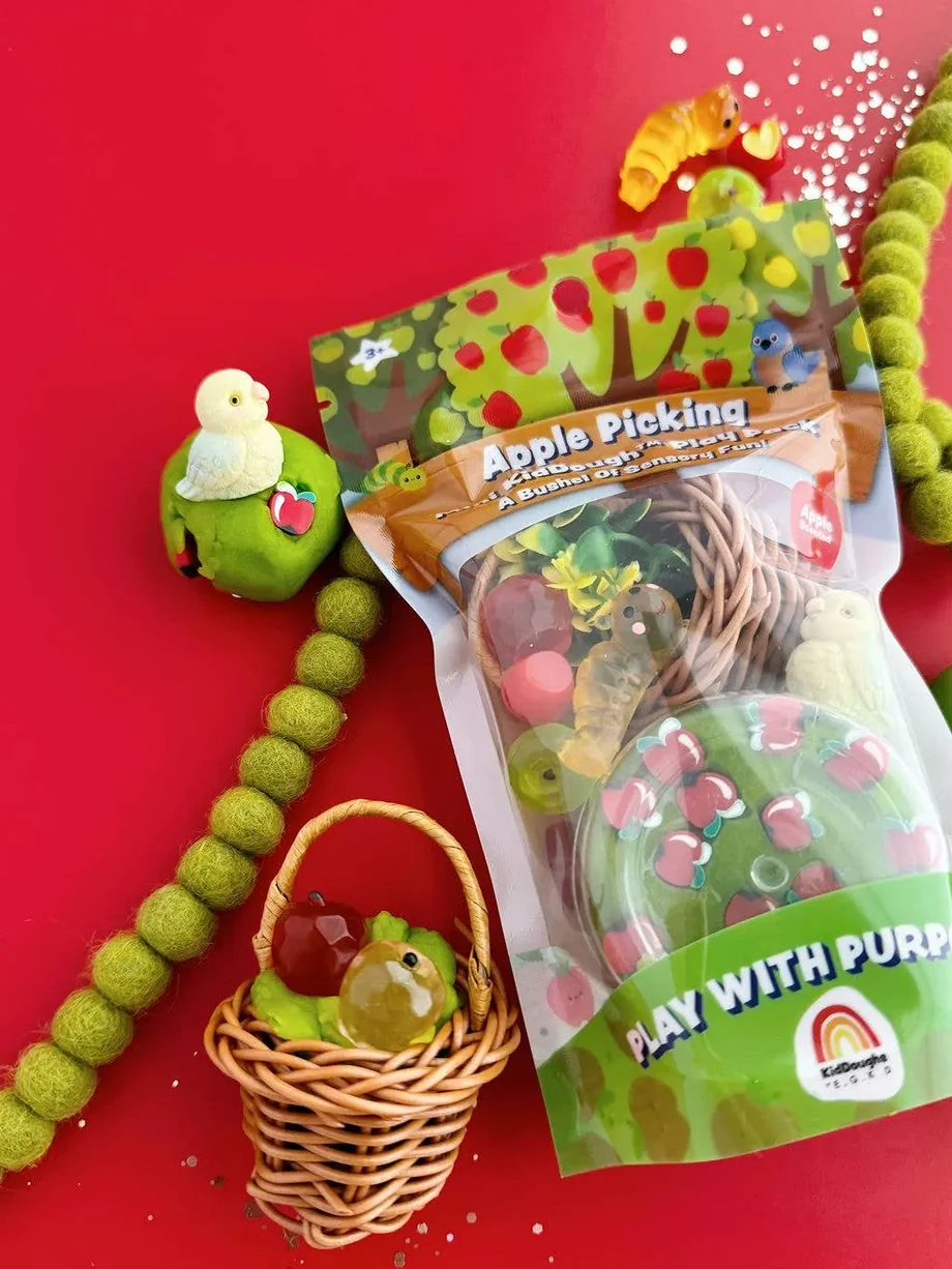 Earth Grown KidDoughs Apple Picking Mini KidDough Play Pack