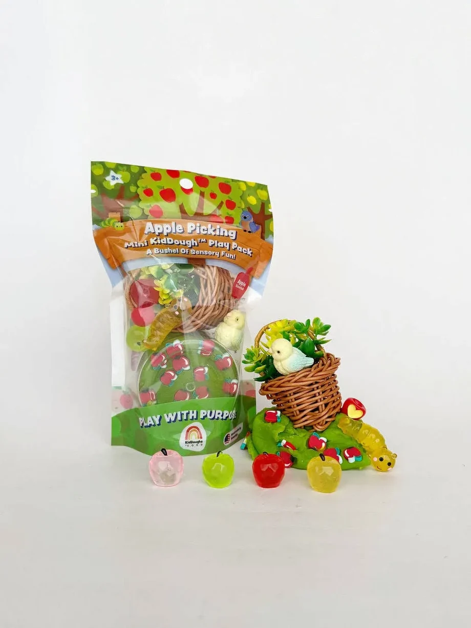 Earth Grown KidDoughs Apple Picking Mini KidDough Play Pack