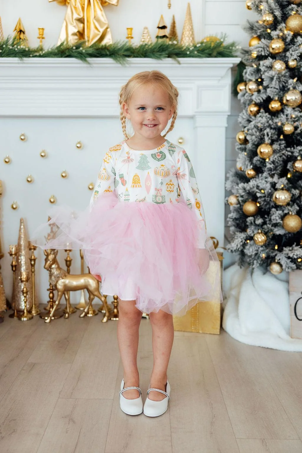 Mila & Rose Mila & Rose Nutcracker Long Sleeve Tutu Dress