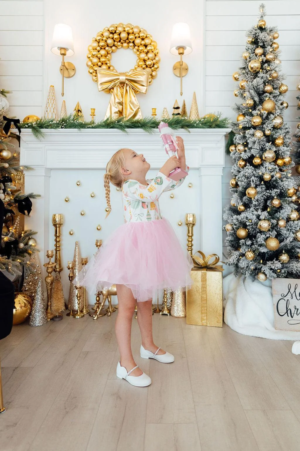 Mila & Rose Mila & Rose Nutcracker Long Sleeve Tutu Dress