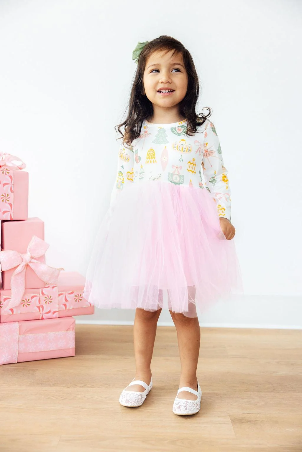 Mila & Rose Mila & Rose Nutcracker Long Sleeve Tutu Dress