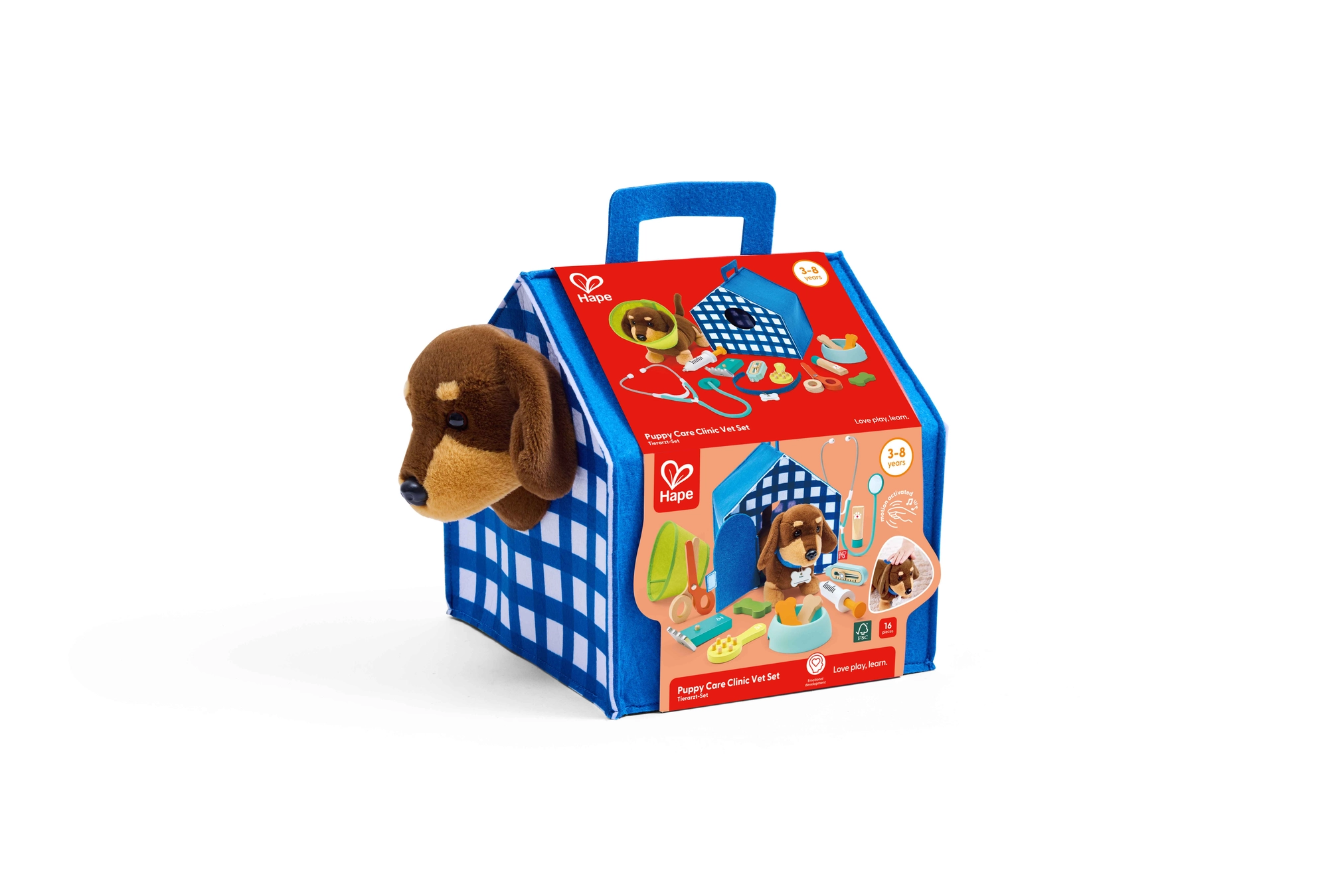 Hape Toys Hape Puppy Care Clinic Vet Set