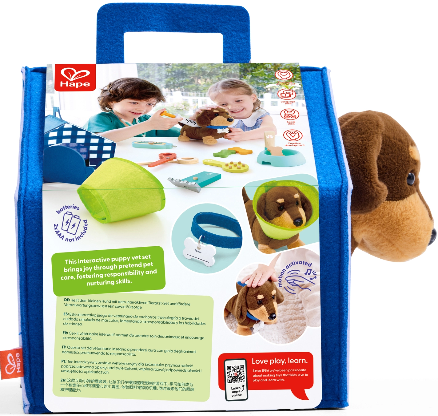Hape Toys Hape Puppy Care Clinic Vet Set
