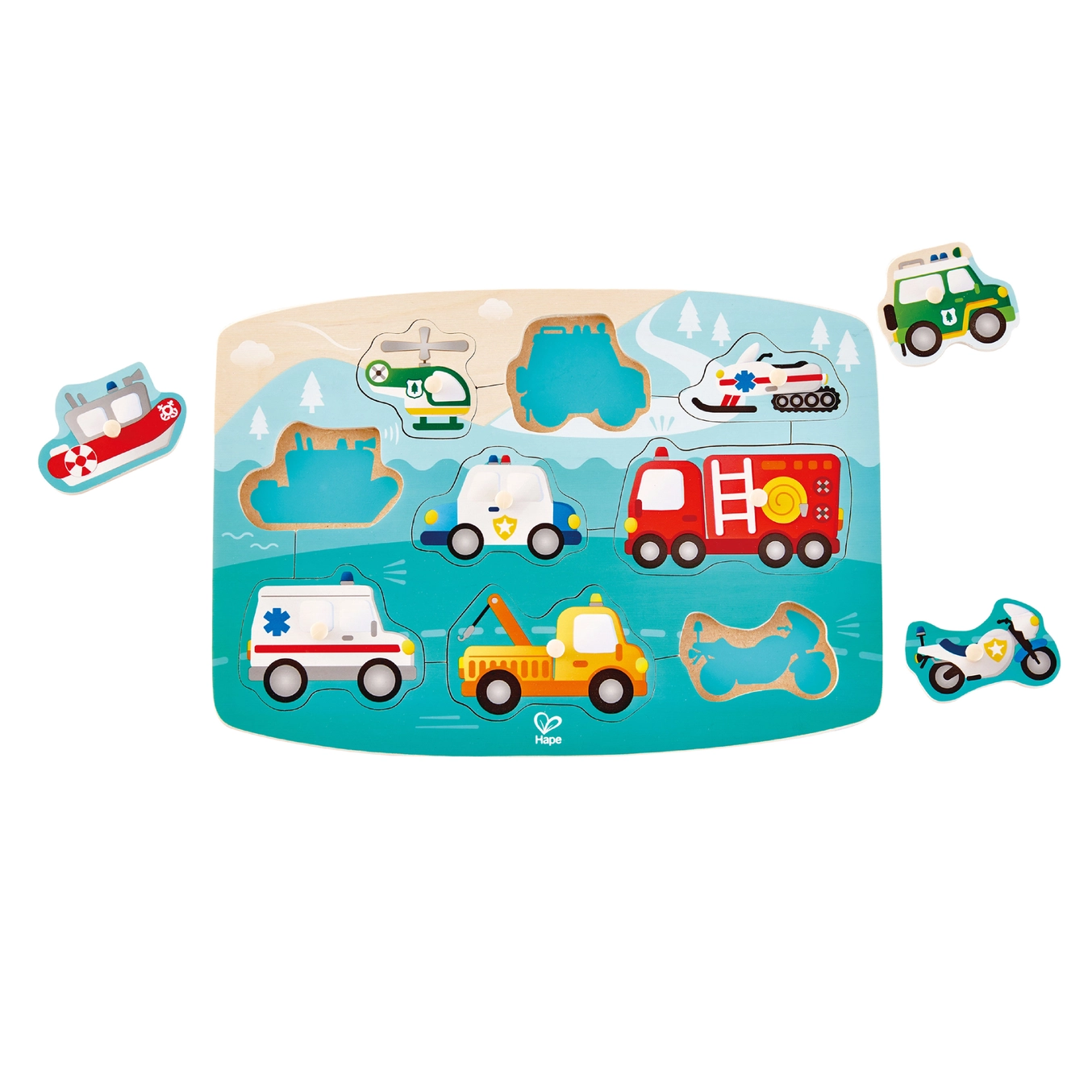 Hape Toys Hape Emergency Peg Puzzle