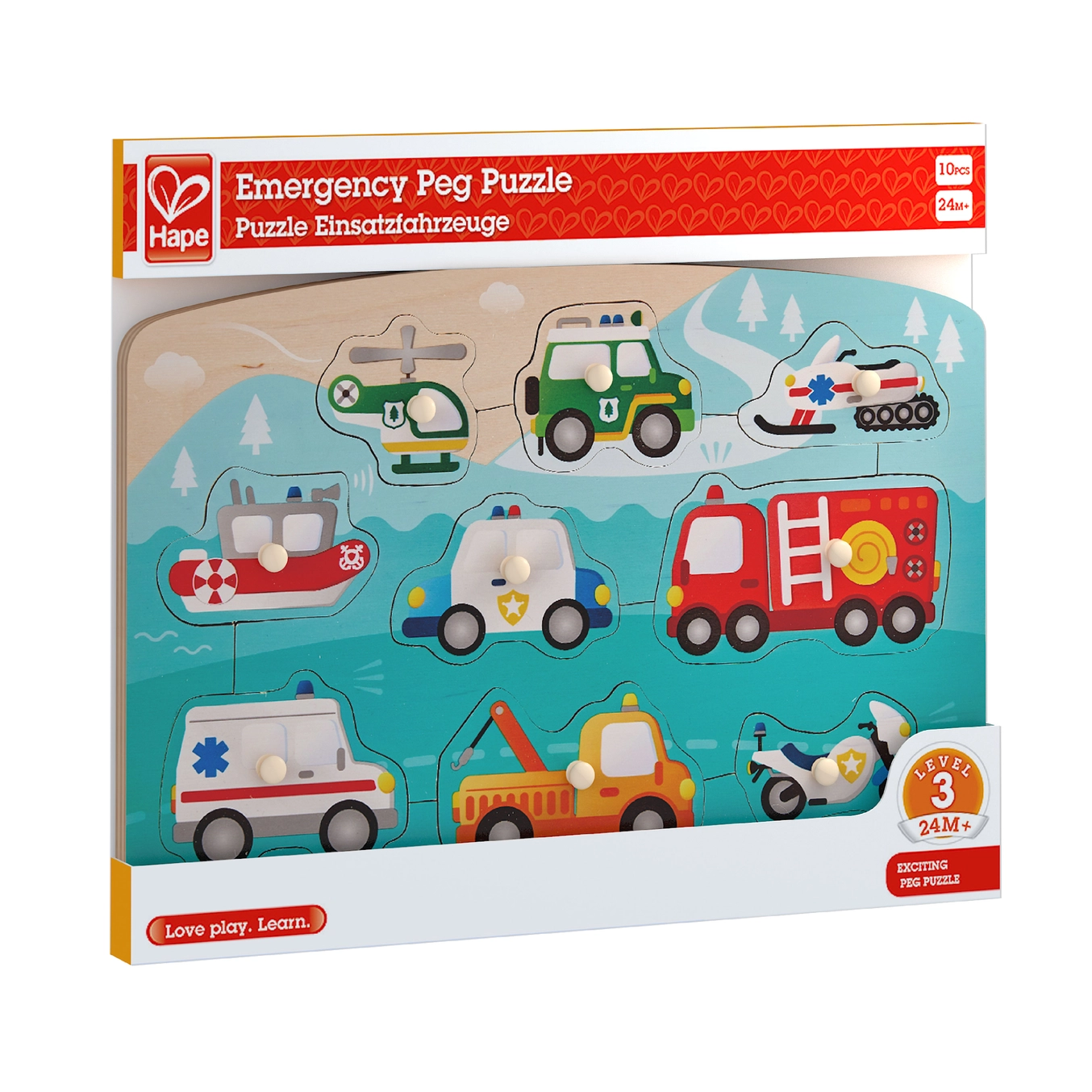 Hape Toys Hape Emergency Peg Puzzle