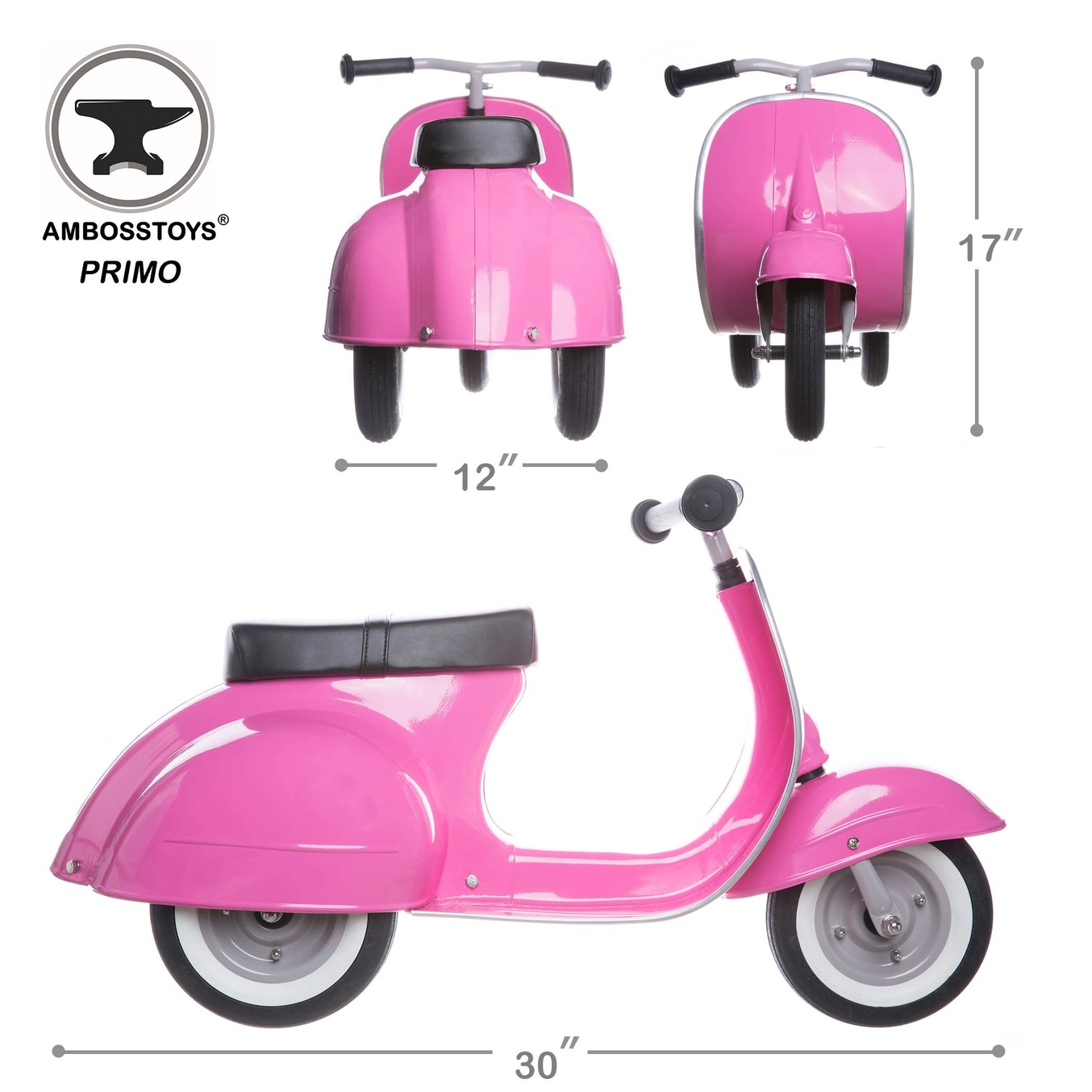 Hape Toys Ambosstoys Scooters PRIMO Ride-On Yoy Classic Pink