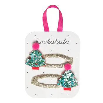Rockahula Christmas Tree Glitter Clips