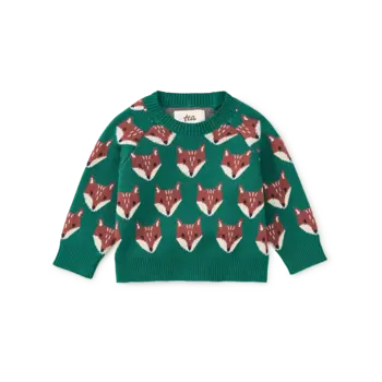 Tea Collection Tea Fox Family Sweater