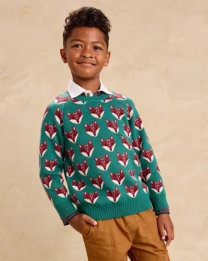 Tea Collection Tea Fox Family Sweater