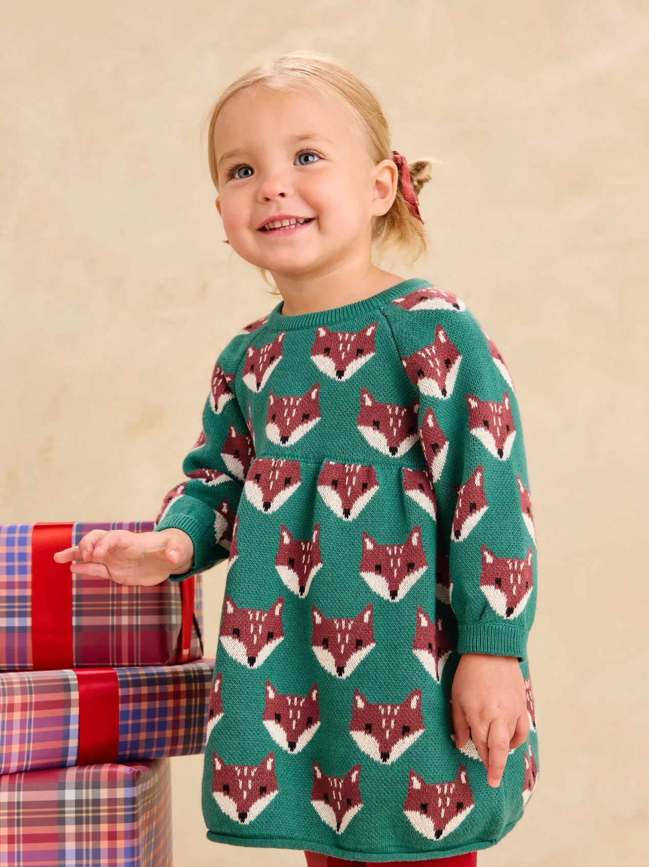 Tea Collection Tea Family Fox Sweater Dress