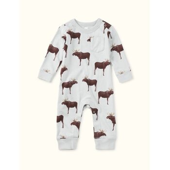 Tea Collection Tea Long Sleeve Pocket Romper