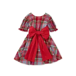 Tea Collection Tea Puff Sleeve Sash Dress