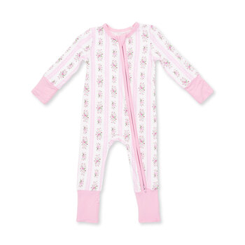 Angel Dear Angel Dear Bella Rose Stripe Convertible Romper