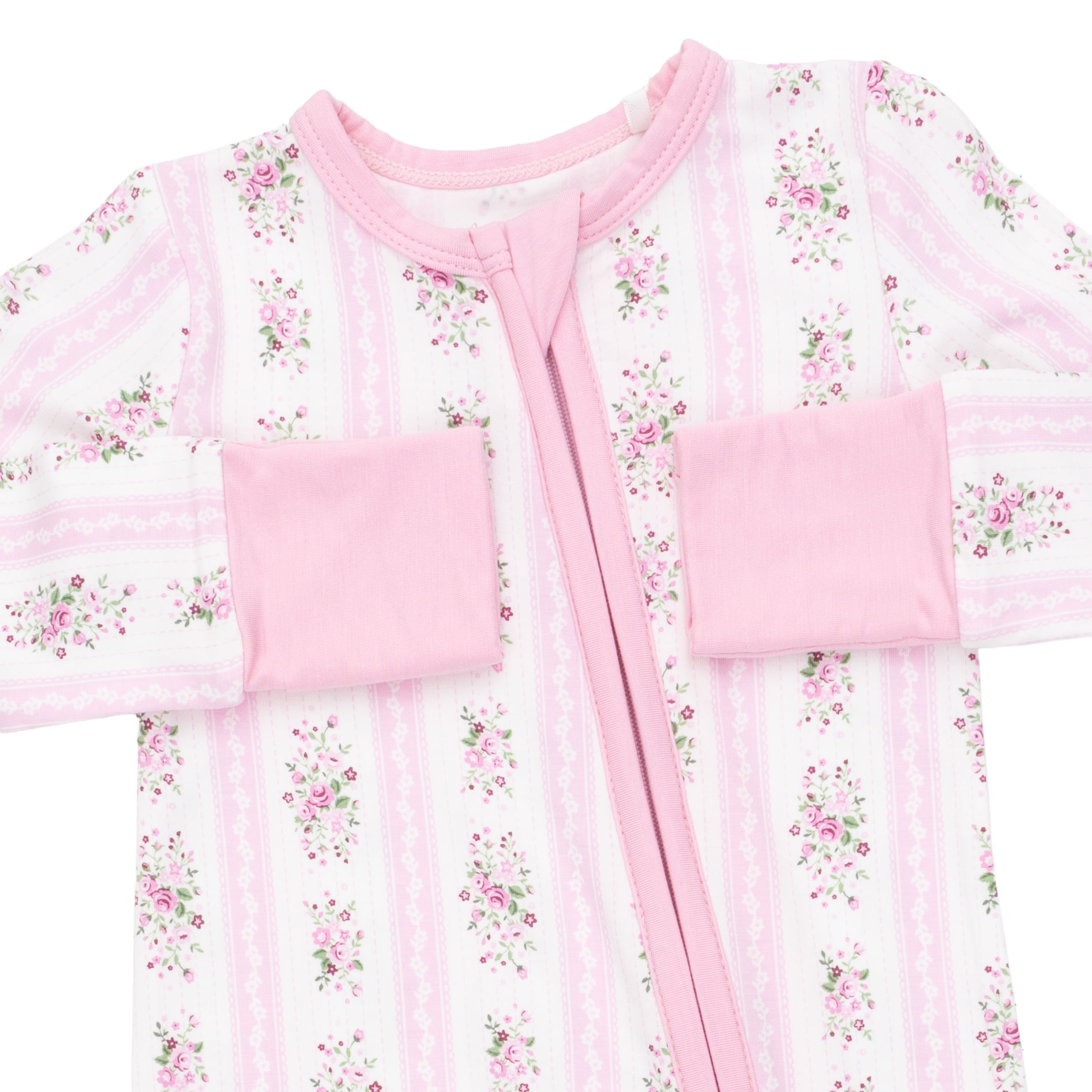 Angel Dear Angel Dear Bella Rose Stripe Convertible Romper