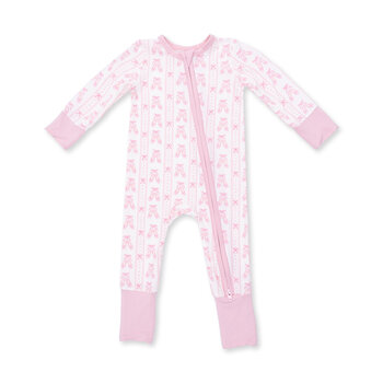 Angel Dear Angel Dear Ballet Shoes Ribbon Stripe Convertible Romper