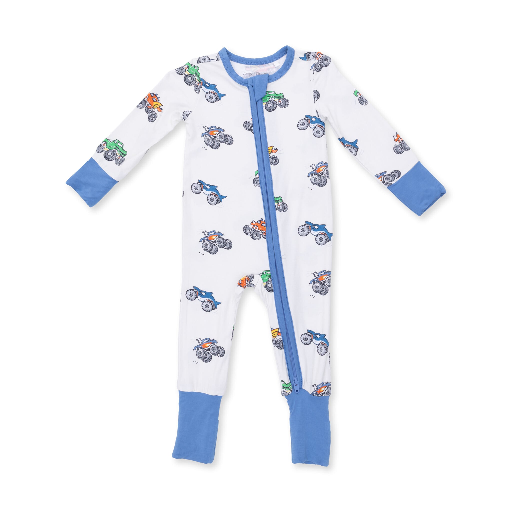 Angel Dear Angel Dear Monster Trucks Convertible Romper