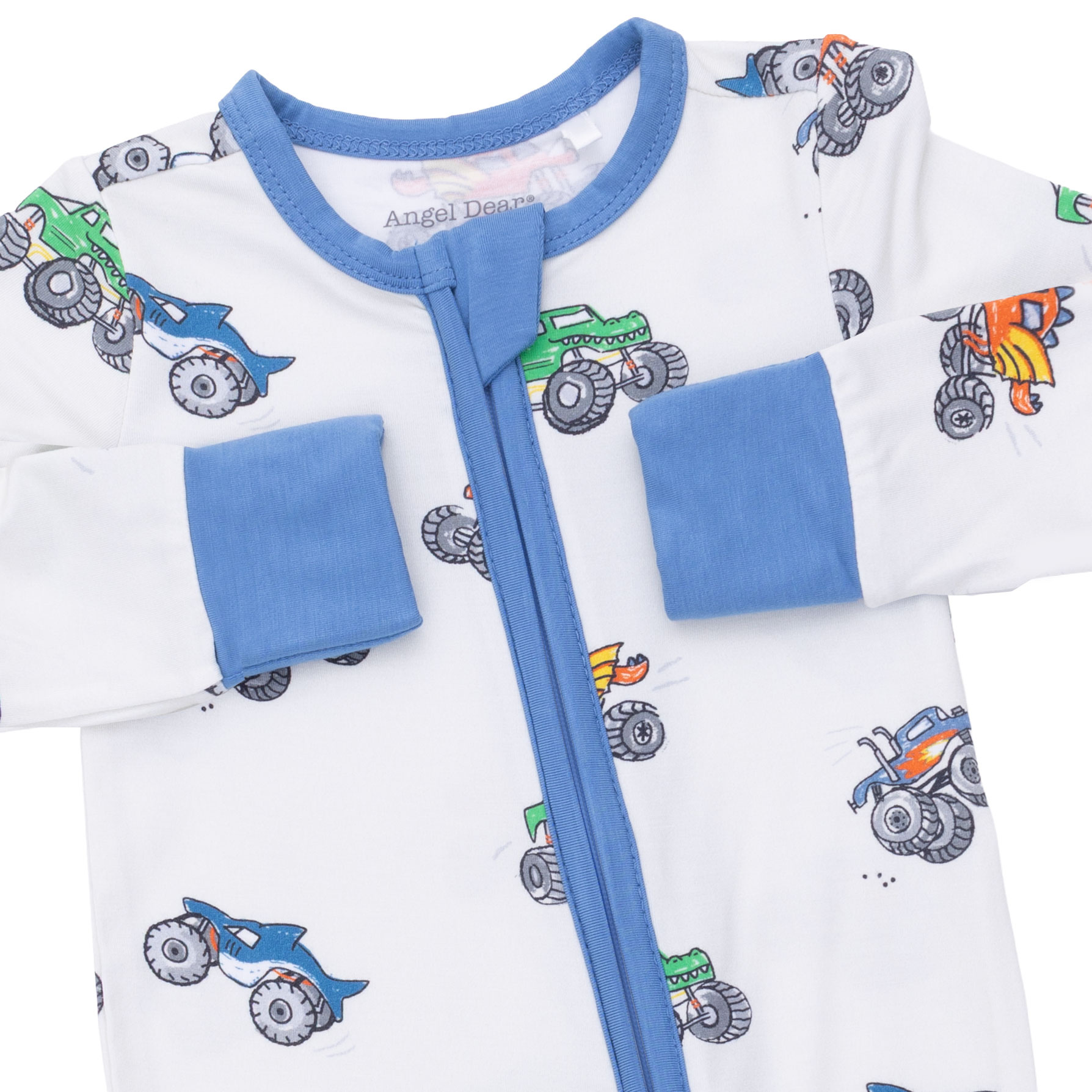 Angel Dear Angel Dear Monster Trucks Convertible Romper