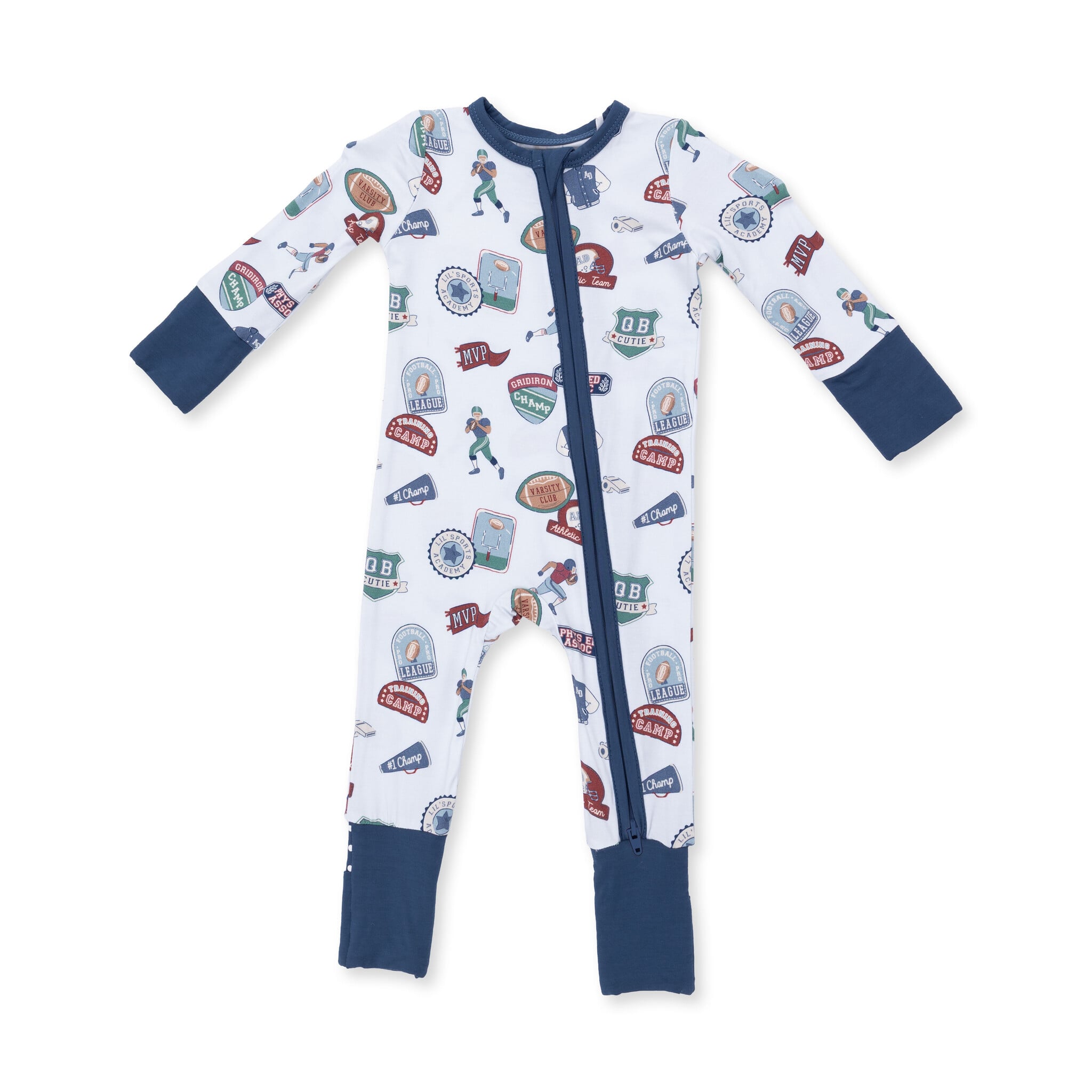 Angel Dear Angel Dear Football Patches Convertible Romper