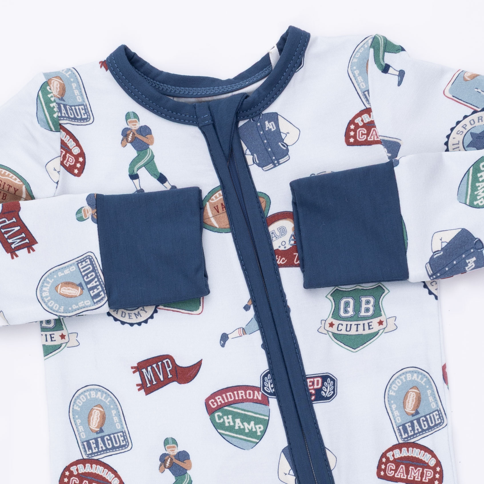 Angel Dear Angel Dear Football Patches Convertible Romper