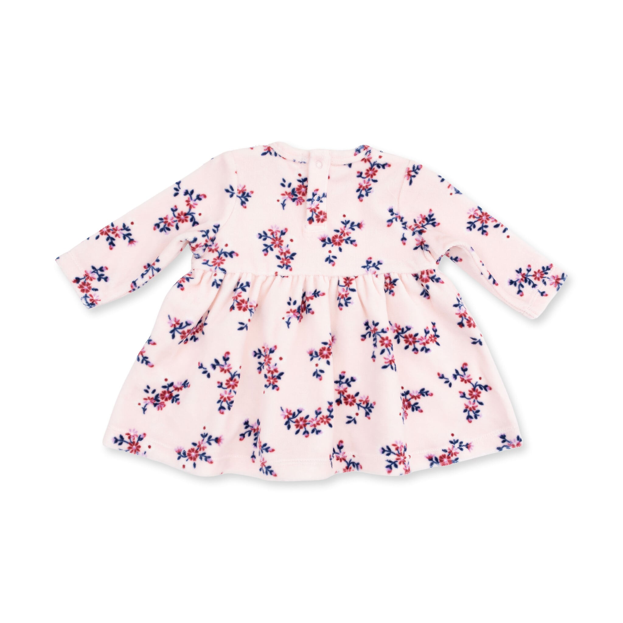 Angel Dear Angel Dear Nora Floral Velour - Long Sleeve Empire Waist Dress And Bloomer