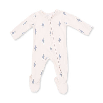 Angel Dear Angel Dear Lightning Bolt Viscose 2 Way Zipper Footie