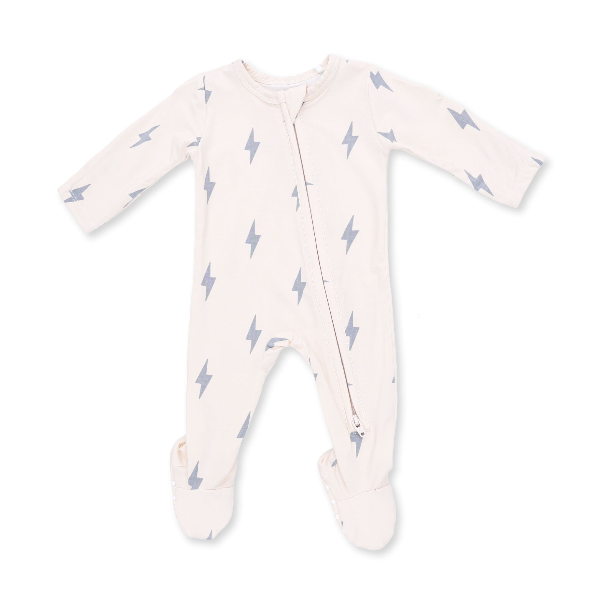 Angel Dear Angel Dear Lightning Bolt Viscose 2 Way Zipper Footie