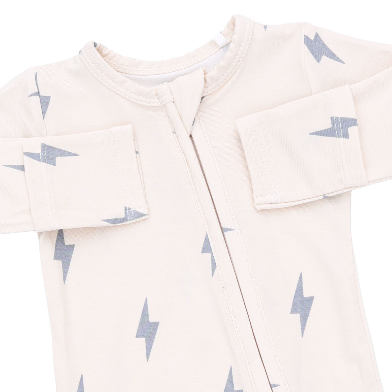 Angel Dear Angel Dear Lightning Bolt Viscose 2 Way Zipper Footie