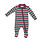Angel Dear Angel Dear Rugby Stripe Green - Polo 2 Way Zipper Footie
