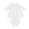 Angel Dear Angel Dear Dainty Buds And Bows Stripe - L/s Peter Pan Collar Dress W/ Smocking + Diaper Cover